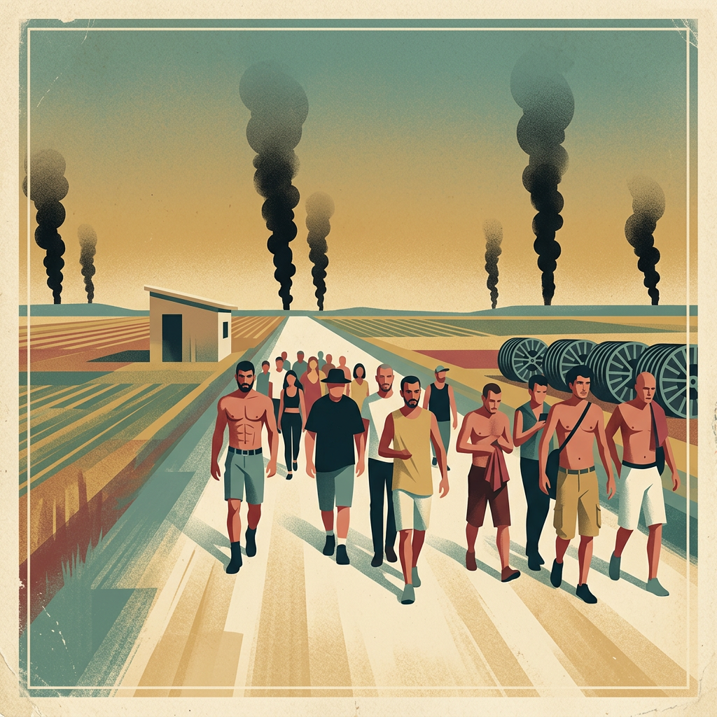 Hostages marched from the Nova festival toward Gaza