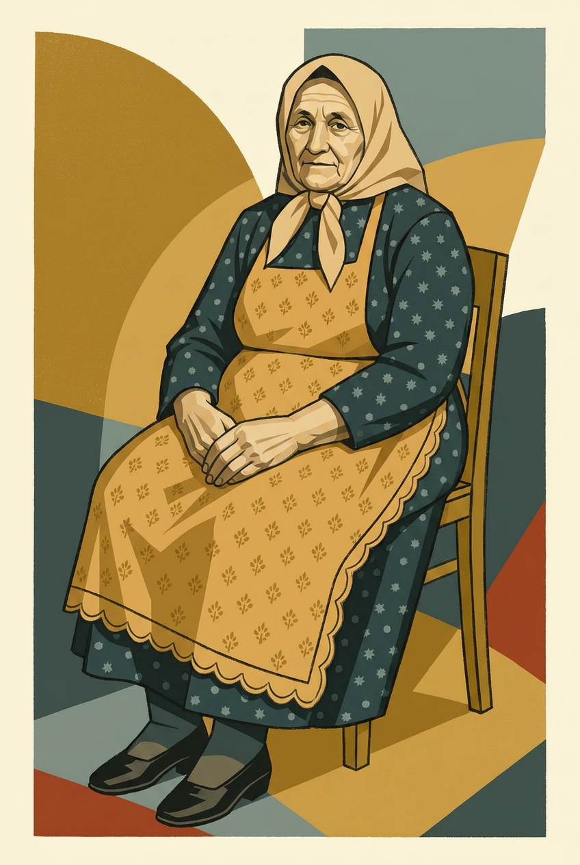 An art deco portrait of Babel, Shlomo Levitsky's grandmother