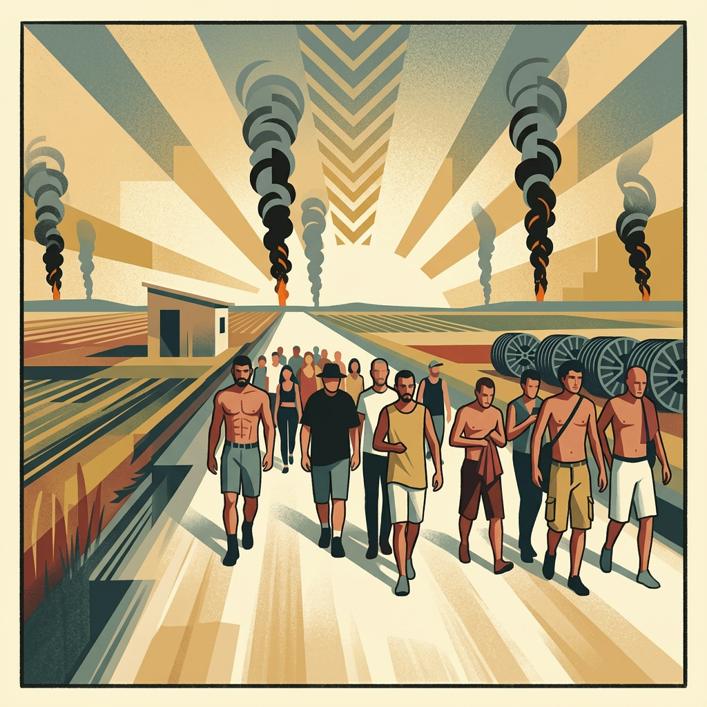 Hostages marched from the Nova festival toward Gaza