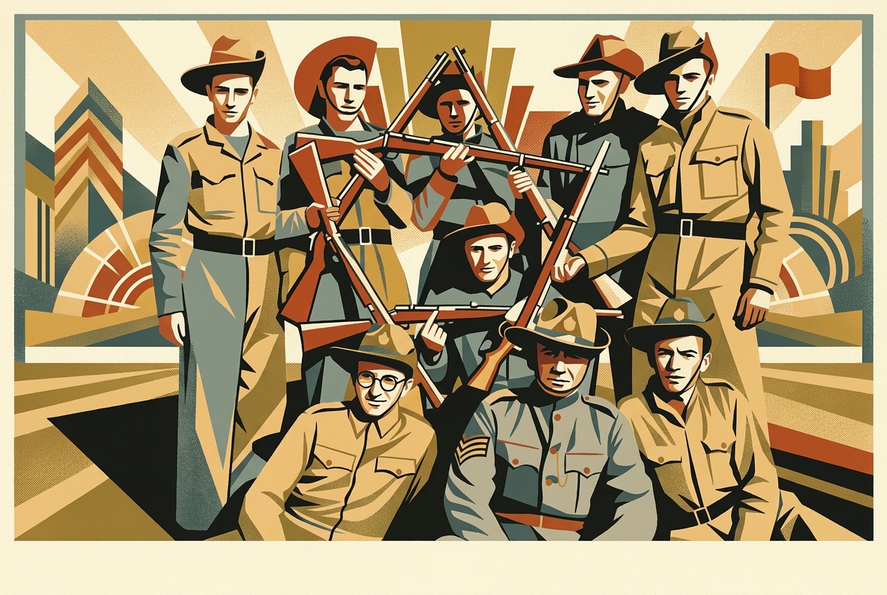 PALESTINIAN JEWS FIGHTING IN THE JEWISH BRIGADE OF THE BRITISH ARMY