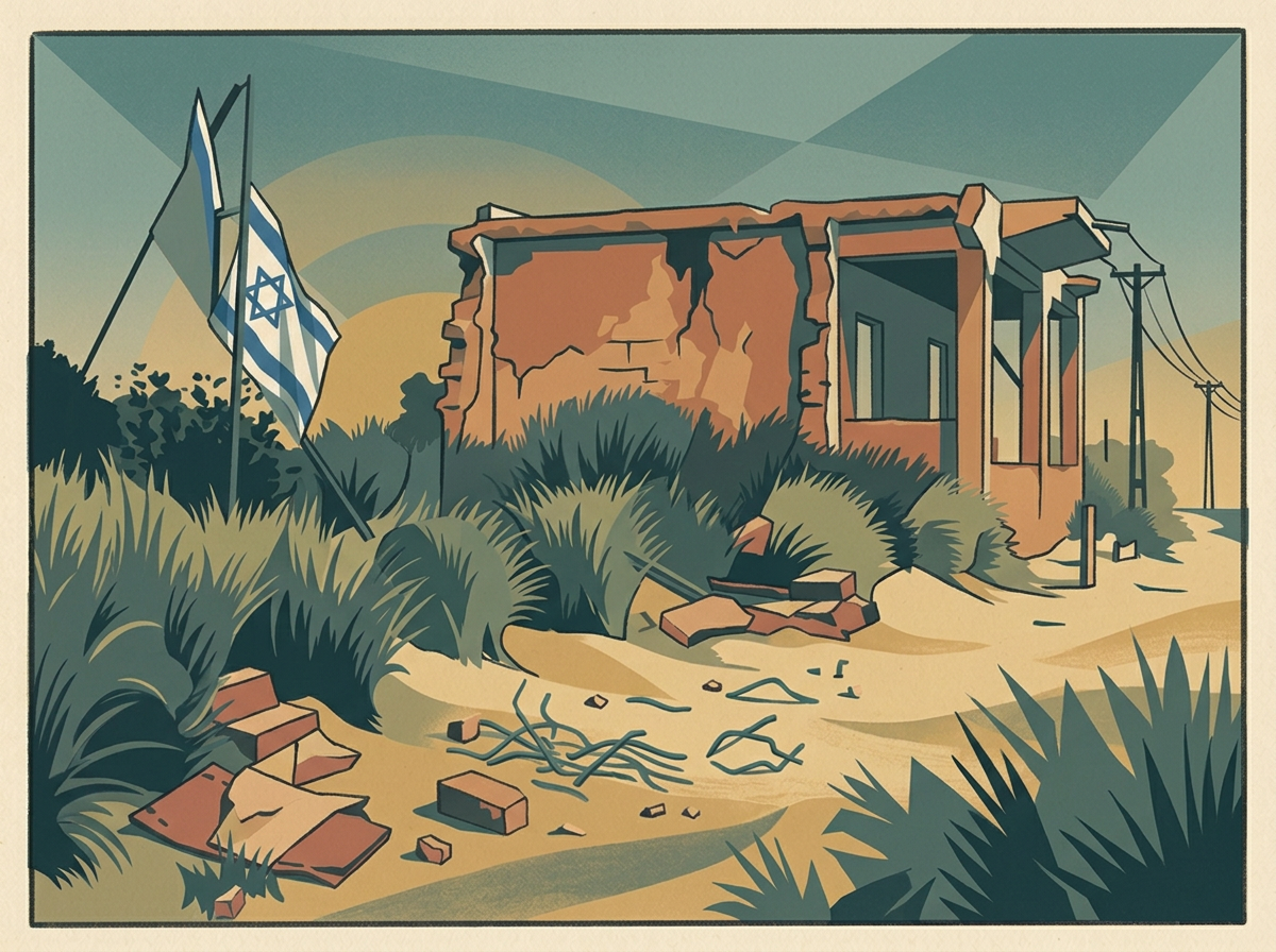 The ice factory at Yazur after the Palmach demolition